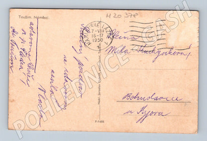 Pohlednice Toužim náměstí 1950 (M20378)