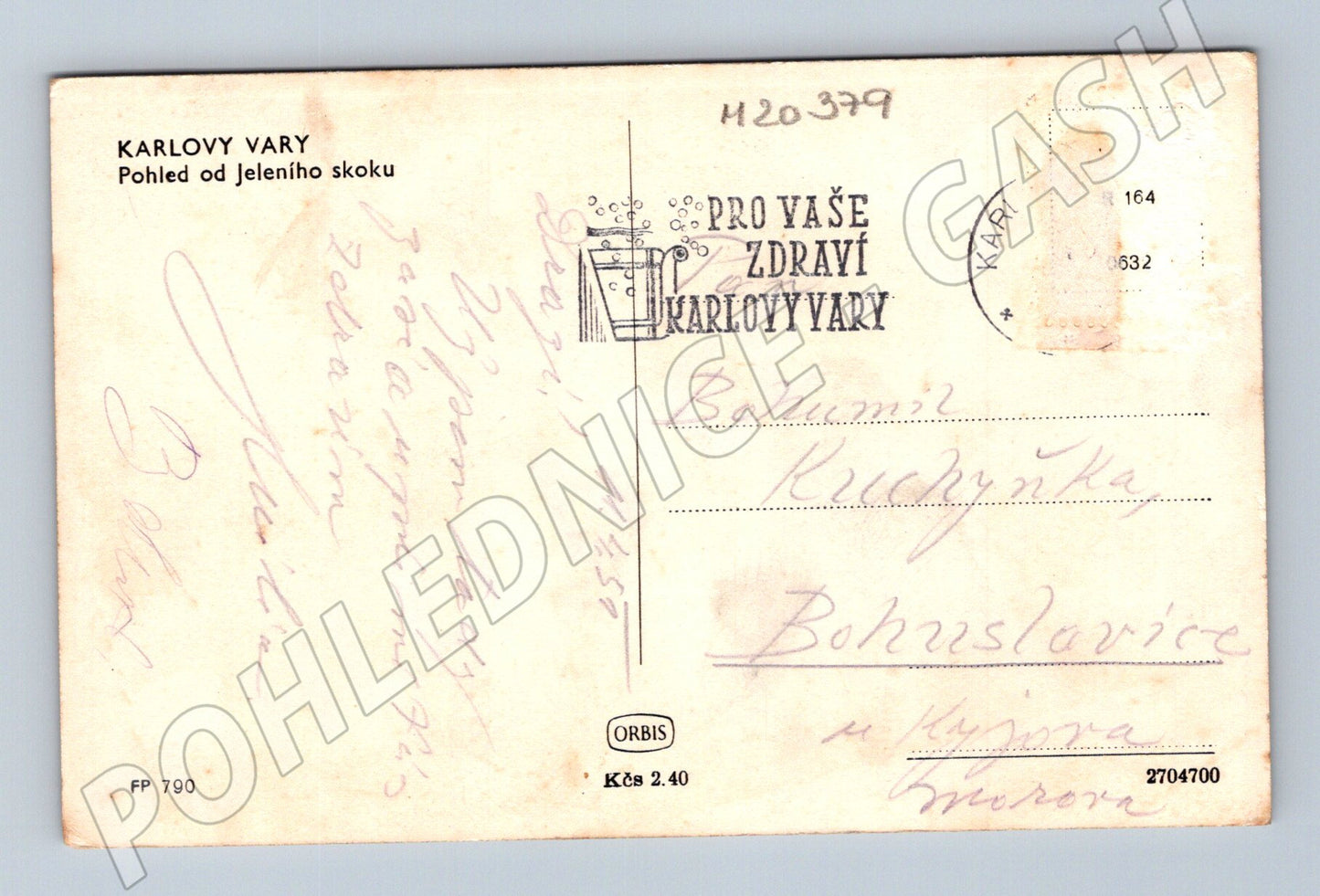 Pohlednice Karlovy Vary od Jeleního skoku (M20379)