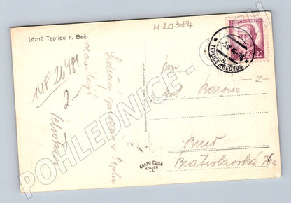 Pohlednice Lázně Teplice nad Bečvou 1948 (M20384)