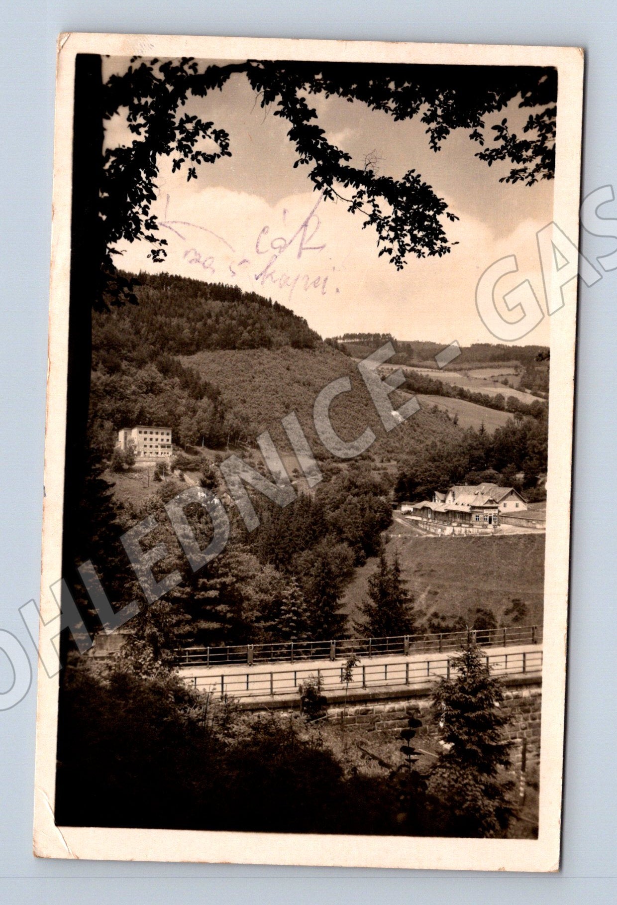 Pohlednice Bystřička Beskydy s vlakem (M20395)