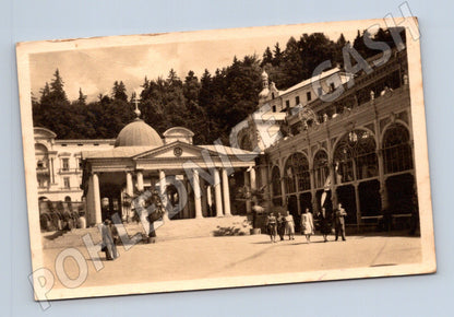 Pohlednice Mariánské Lázně Křížový pramen 1951 (M20397)