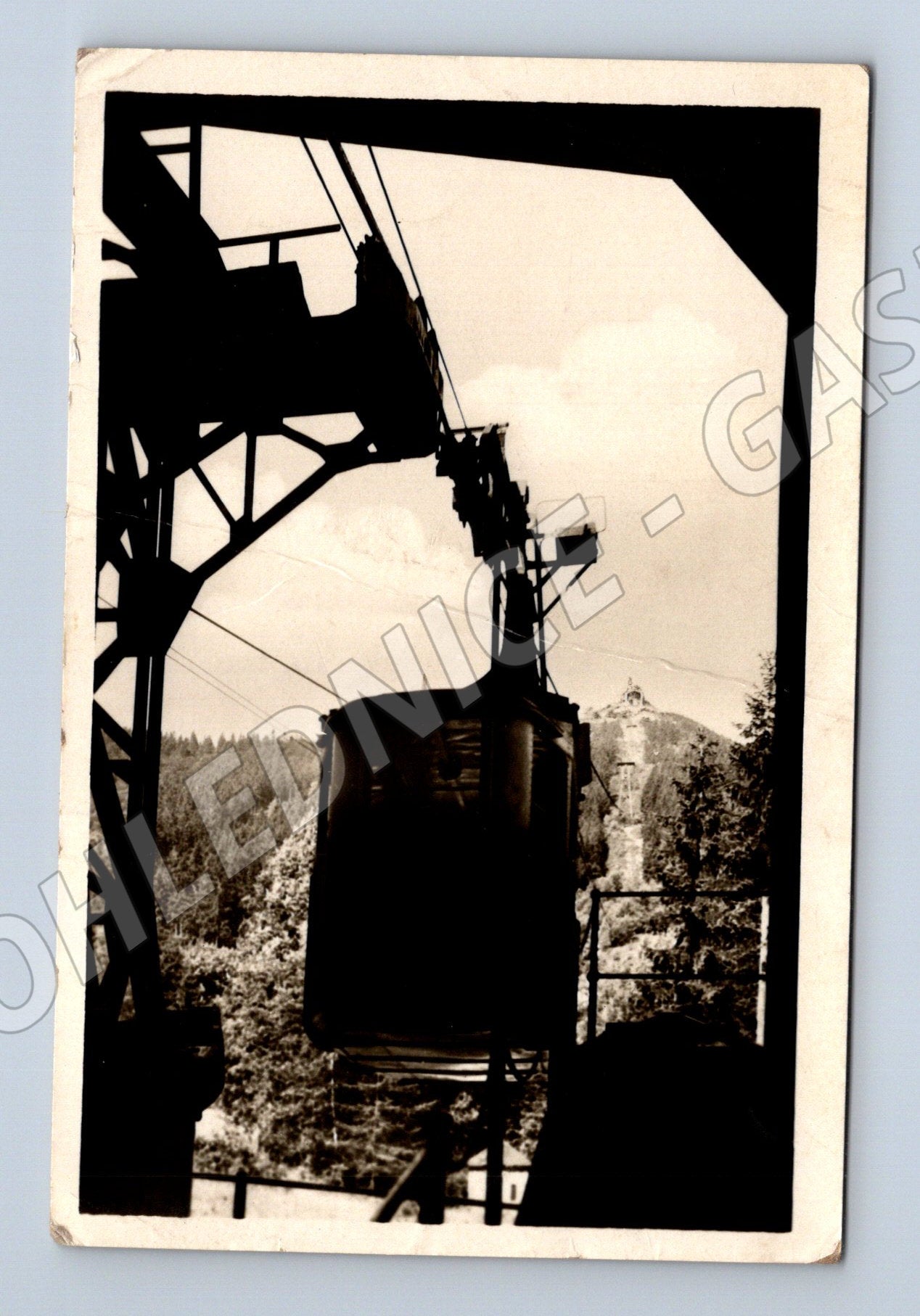 Pohlednice lanovka na Ještěd Liberec 1952 (M20404)