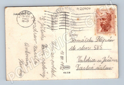 Pohlednice lanovka na Ještěd Liberec 1952 (M20404)