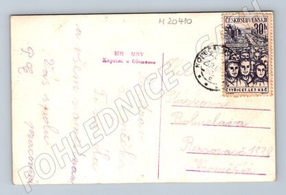 Pohlednice zámek Sv Kopeček prošlá poštou (M20410)