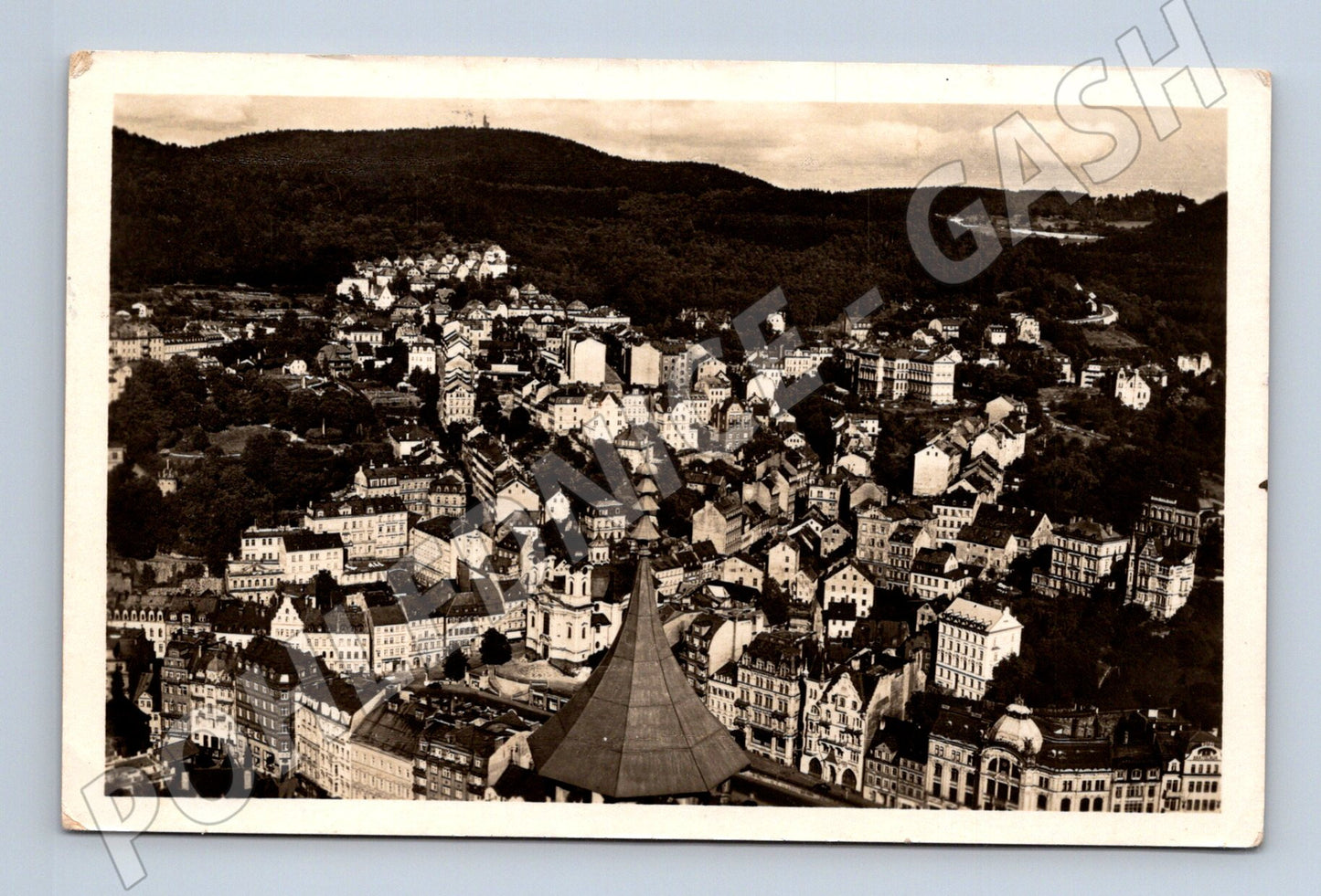 Pohlednice Karlovy Vary letecký pohled 1939 (M20417)