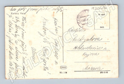 Pohlednice Karlovy Vary letecký pohled 1939 (M20417)
