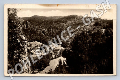Pohlednice Moravský kras Skalní Mlýn panorama údolí Orbis (M2042)