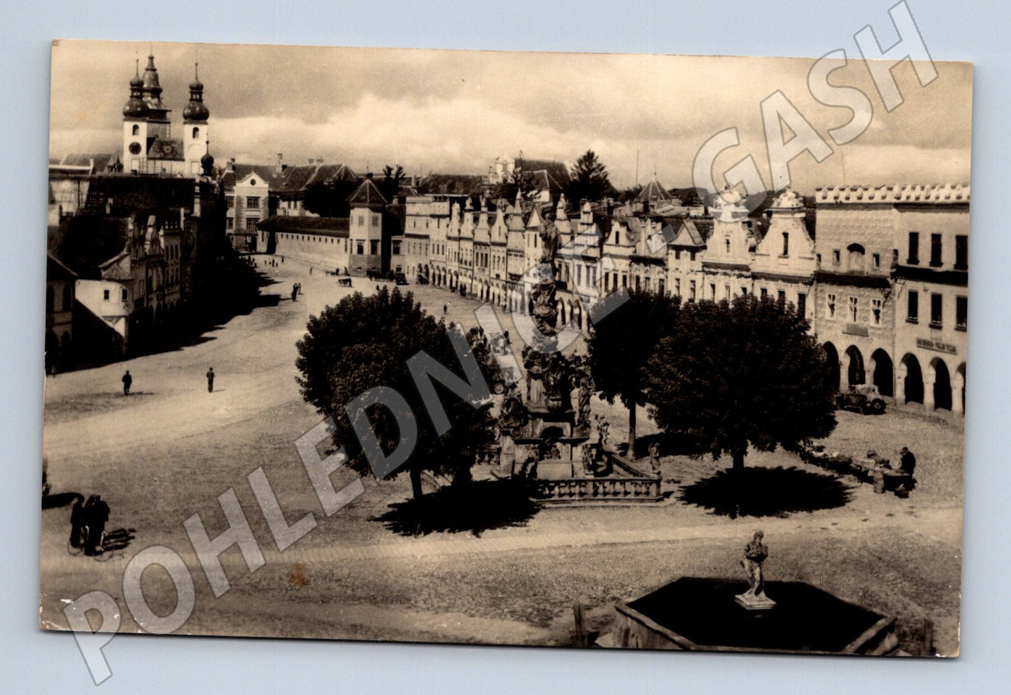 Pohlednice Telč renesanční náměstí Orbis (M20424)