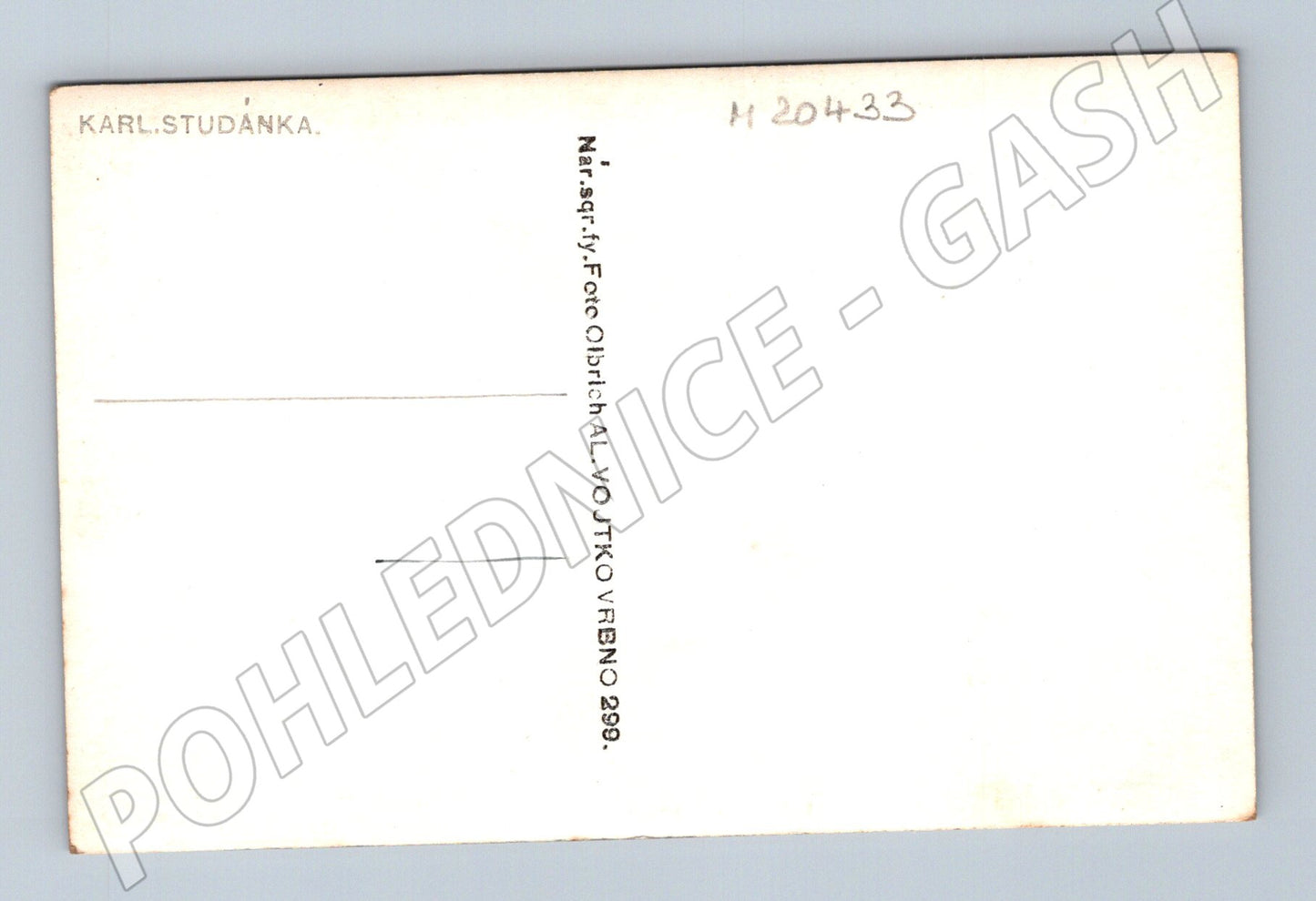 Pohlednice Karlova Studánka letecký pohled (M20433)
