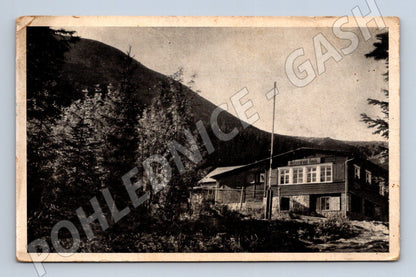 Pohlednice Sněžka Melzerova bouda 1945 (M20436)