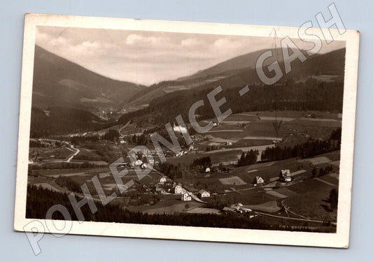 Pohlednice Staré Hamry 1946 Fototypia Vyškov (M20437)