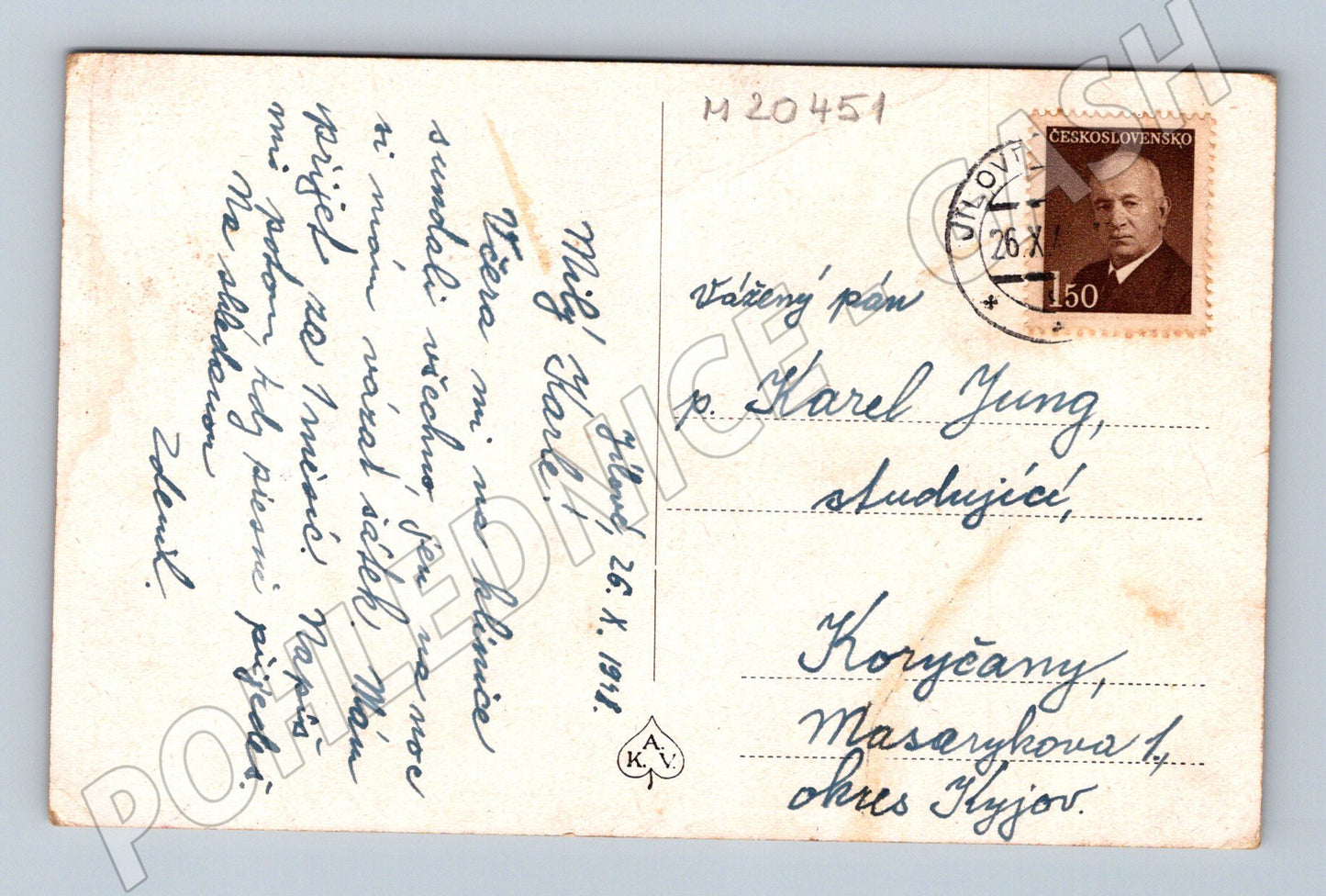 Pohlednice Žampach Hotel Hrádek 1931 (M20451)