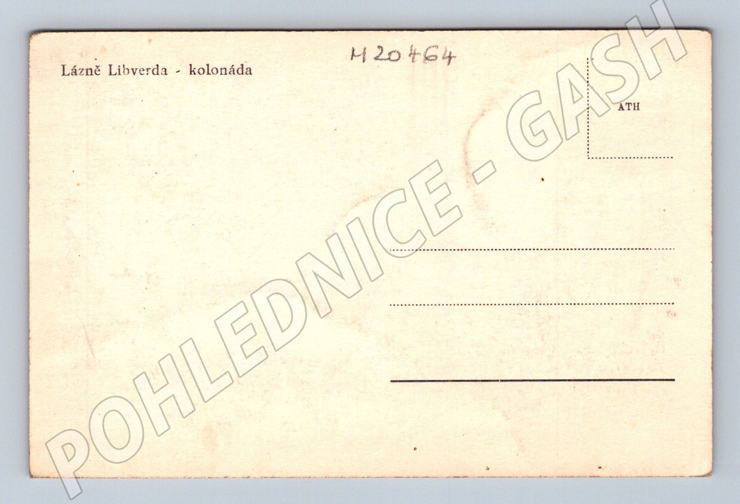 Pohlednice Lázně Libverda kolonáda (M20464)