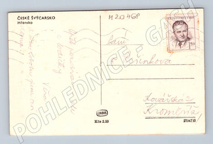 Pohlednice Hřensko parník na Labi (M20468)
