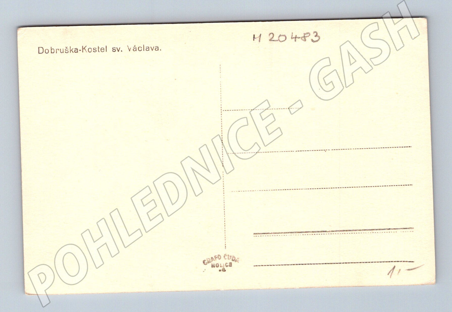 Pohlednice Dobruška kostel sv Václava interiér (M20483)