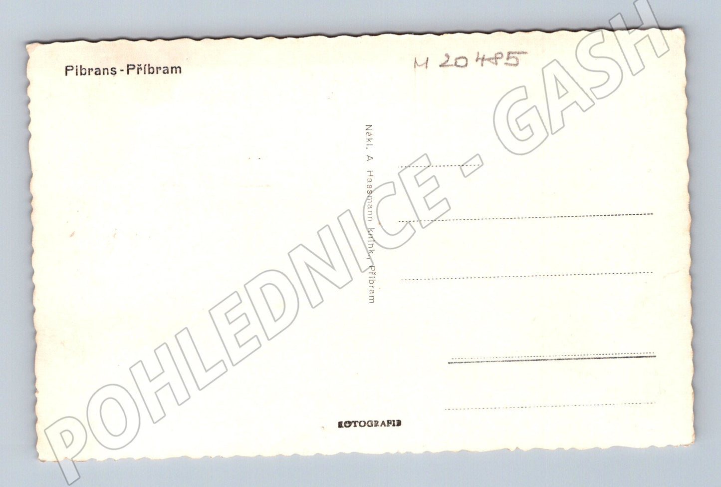 Pohlednice Příbram Svatá Hora Hassmann (M20485)
