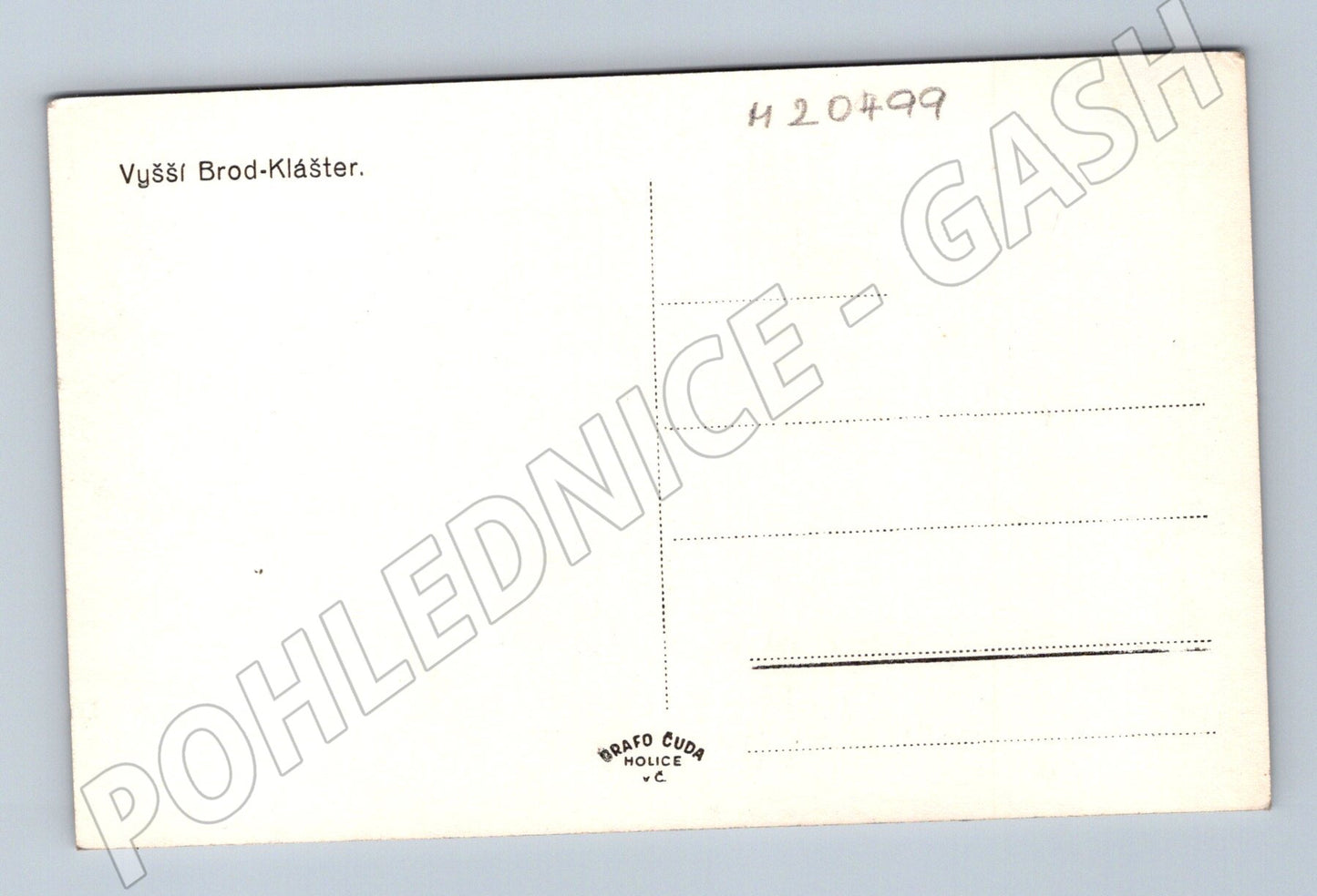 Pohlednice Vyšší Brod klášter (M20499)