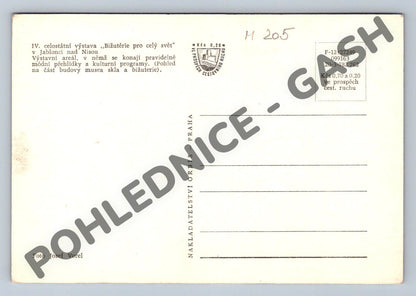 Pohlednice Jablonec nad Nisou – Výstava bižuterie 1950s (M205)