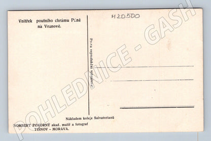 Pohlednice Vranov poutní chrám interiér (M20500)
