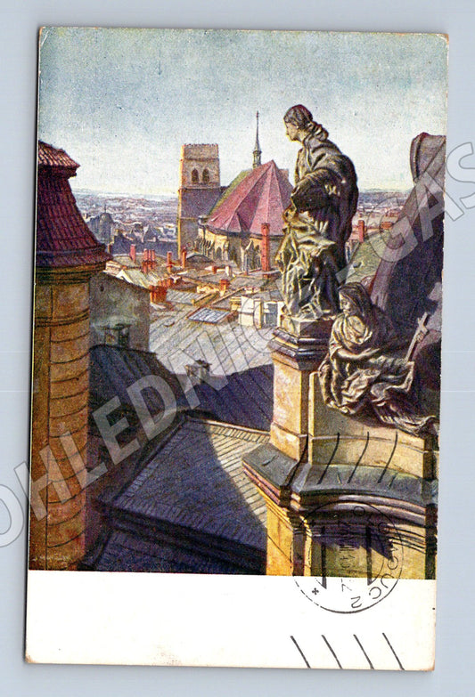 Pohlednice Olomouc 1936 Masarykova známka (M20502)
