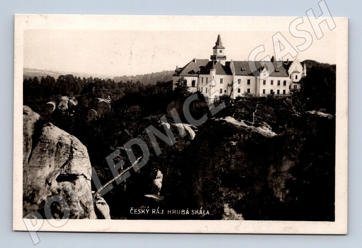 Pohlednice hrad Hrubá Skála Český ráj 1932 (M20513)