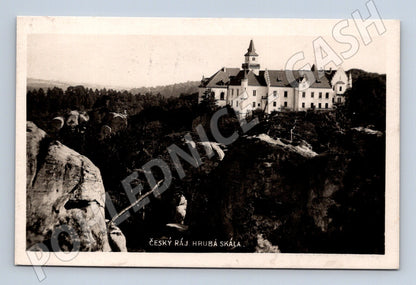Pohlednice hrad Hrubá Skála Český ráj 1932 (M20513)
