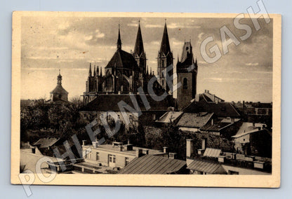 Pohlednice Kolín chrám sv Bartoloměje 1930 (M20519)