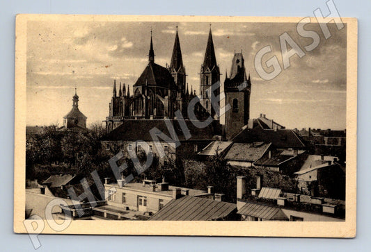 Pohlednice Kolín chrám sv Bartoloměje 1930 (M20519)