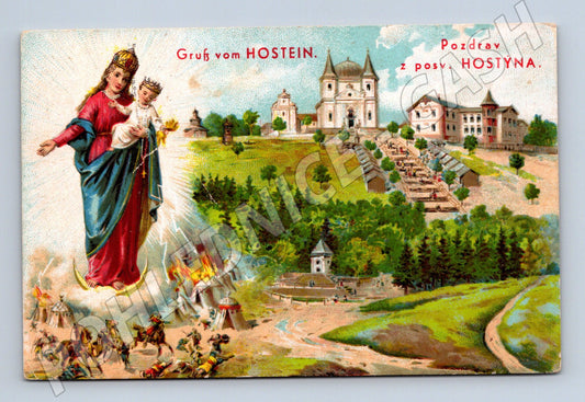 Pohlednice Pozdrav z posvátného Hostýna (M20546)