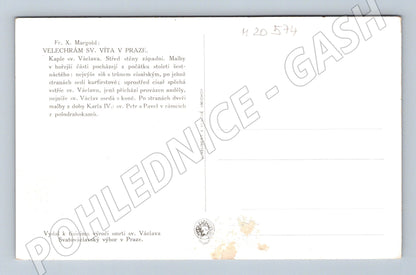 Pohlednice kaple sv Václava katedrála sv Víta Praha (M20574)