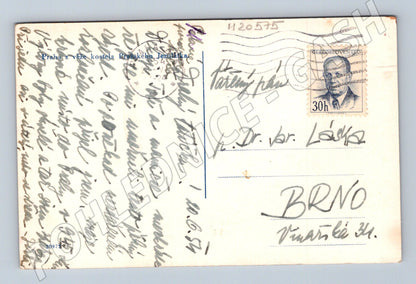 Pohlednice Praha pohled z věže Jezulátka 1951 (M20575)