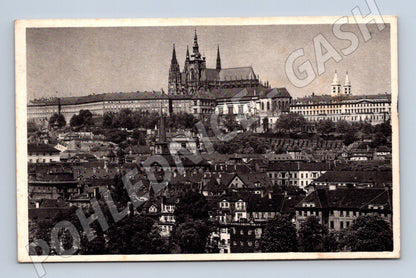 Pohlednice Praha panorama Hradčany 1923 (M20578)