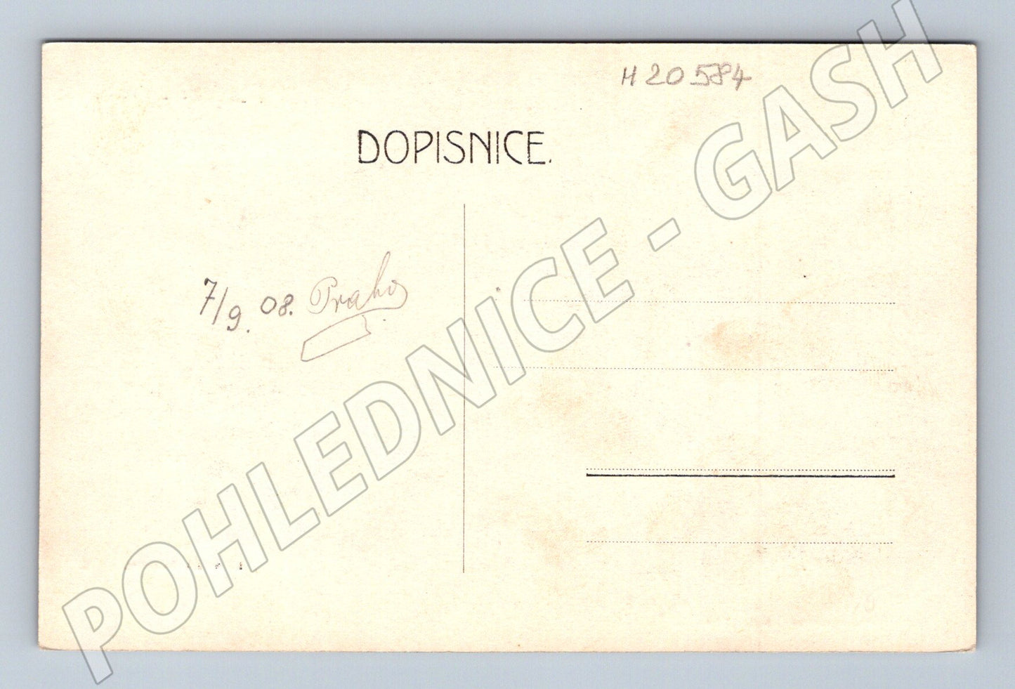 Pohlednice Pozdrav z Prahy Belvedere 1908 (M20584)