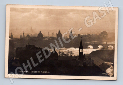 Pohlednice Praha večerní nálada (M20587)