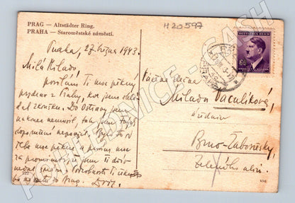 Pohlednice Praha Staroměstské náměstí 1943 (M20597)