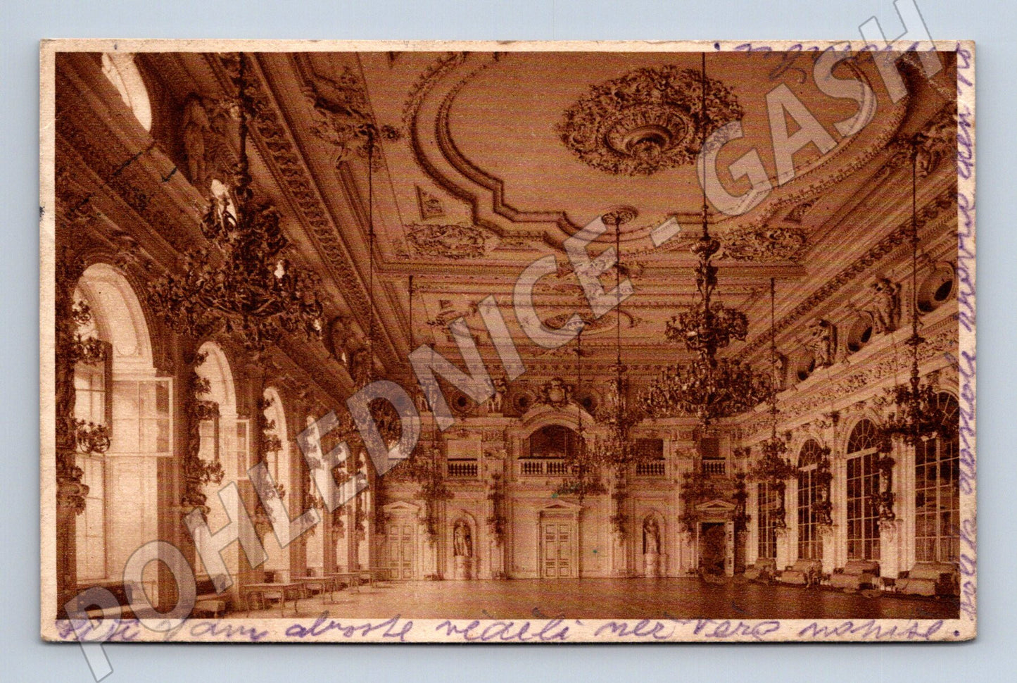 Pohlednice Praha Španělský sál 1927 (M20599)