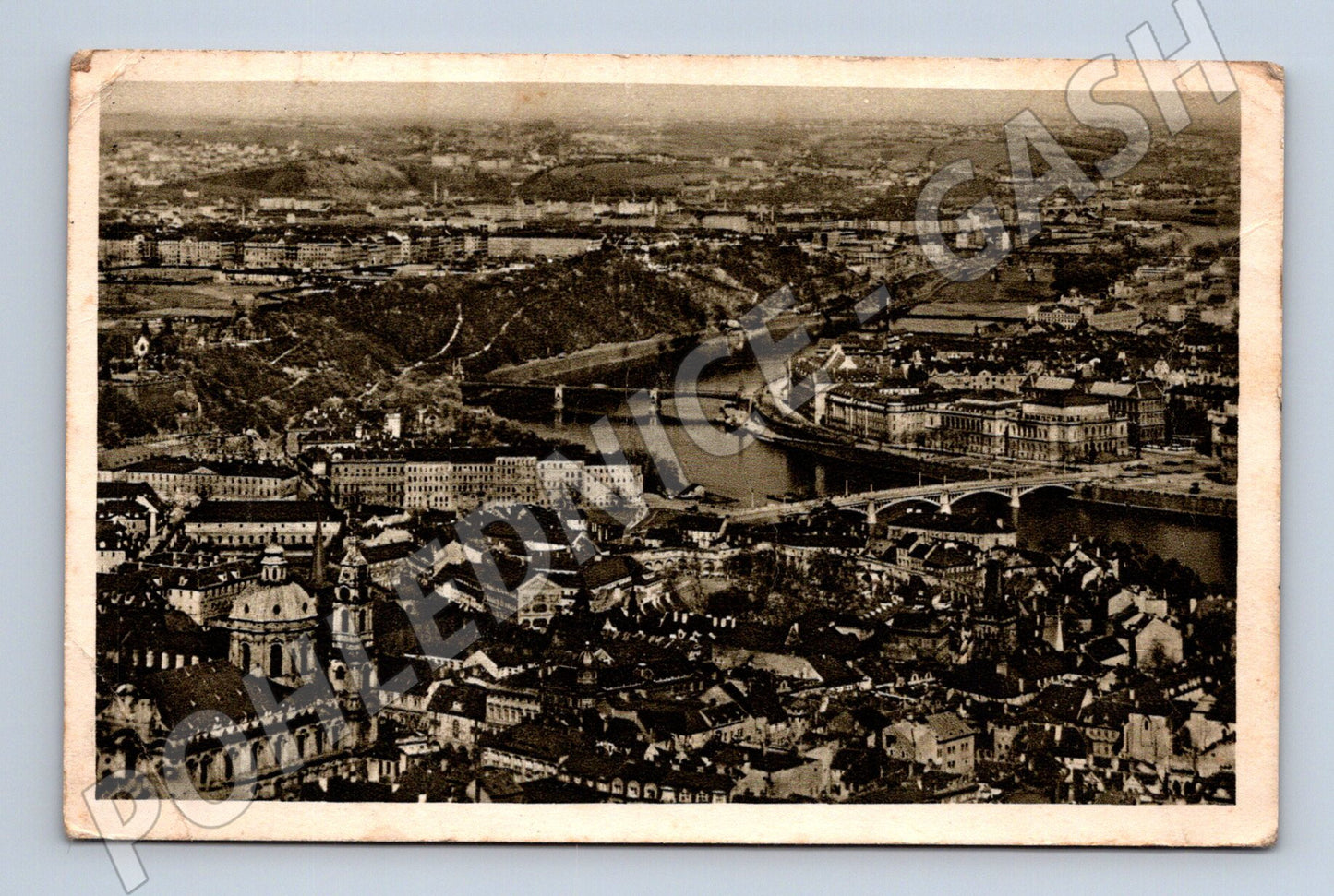 Pohlednice Praha celkový pohled 1929 (M20601)