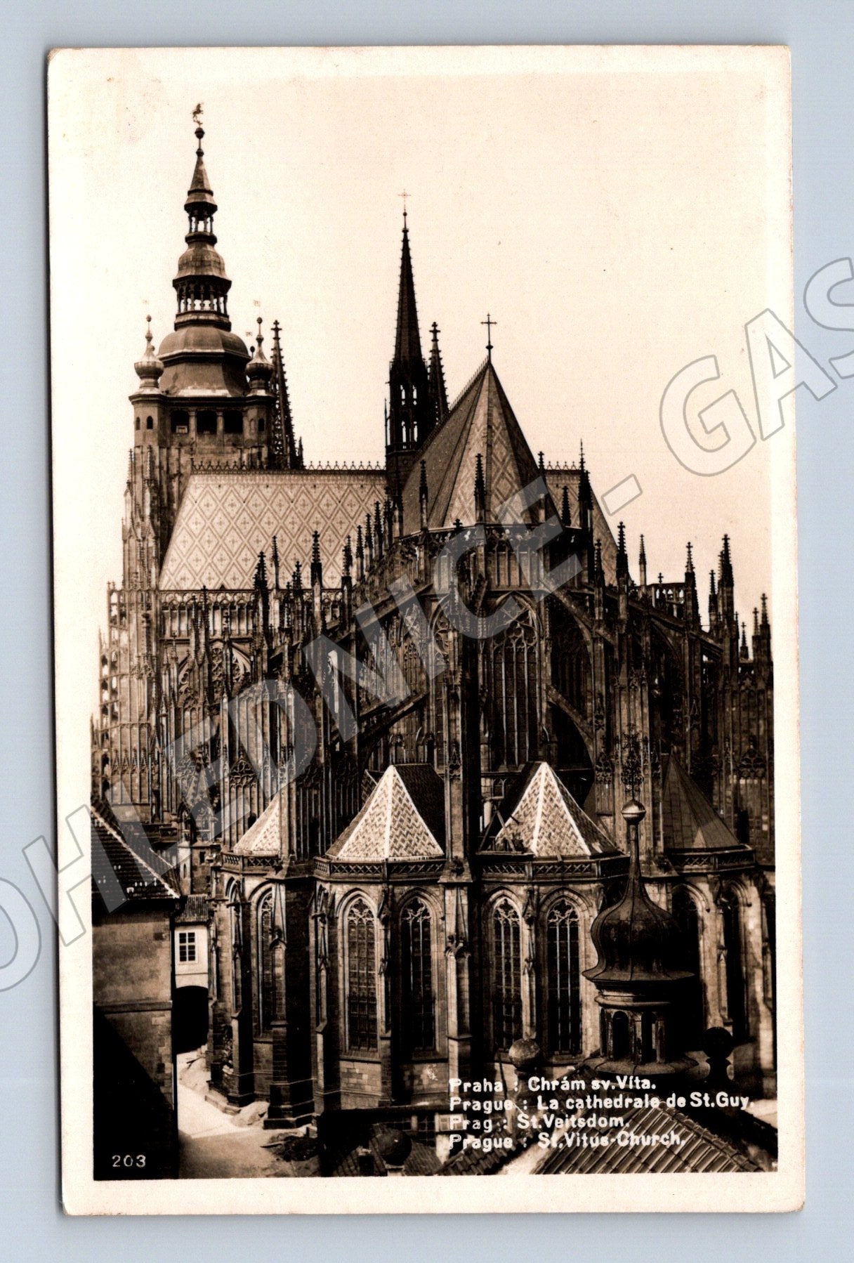 Pohlednice Praha chrám sv Víta 1937 (M20618)