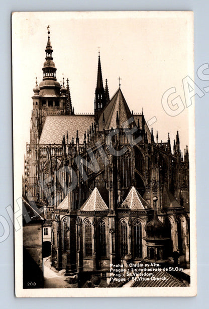 Pohlednice Praha chrám sv Víta 1937 (M20618)
