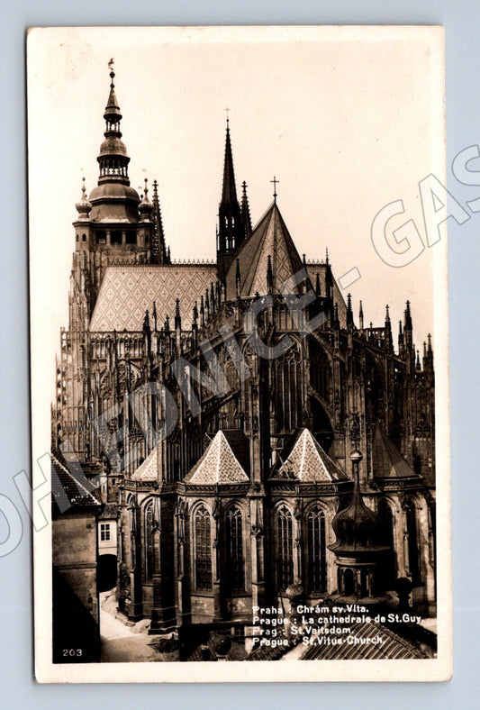 Pohlednice Praha chrám sv Víta 1937 (M20618)