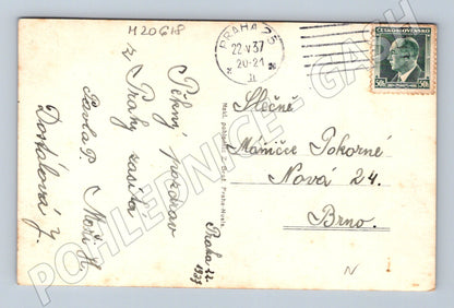 Pohlednice Praha chrám sv Víta 1937 (M20618)