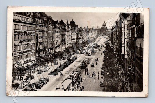 Pohlednice Praha Václavské náměstí 1941 (M20632)