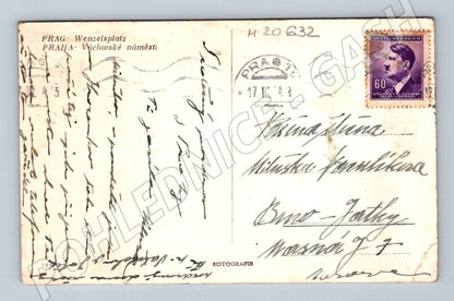 Pohlednice Praha Václavské náměstí 1941 (M20632)