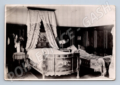 Pohlednice zámecký interiér ložnice Gustav Braun (M20650)