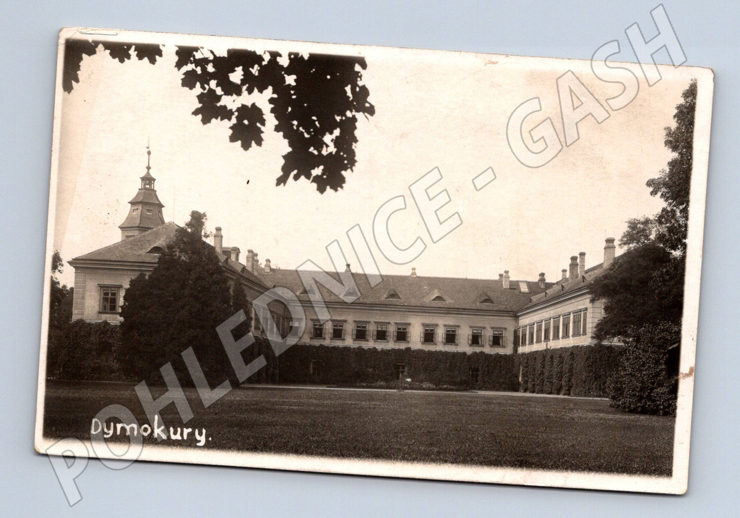 Pohlednice zámek Dymokury 1933 (M20658)