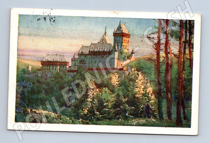 Pohlednice Karlštejn historická (M20659)
