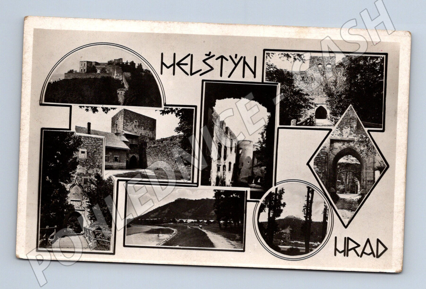 Pohlednice hrad Helfštýn více záběrů (M20667)