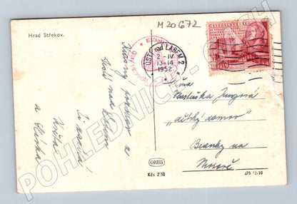 Pohlednice hrad Střekov 1952 (M20672)