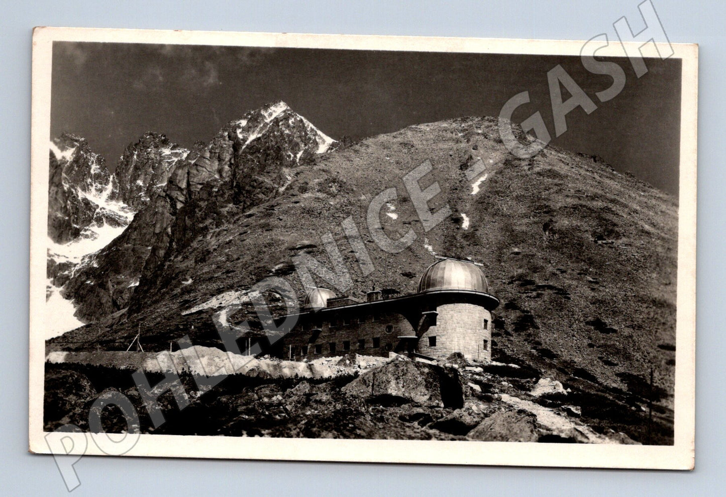 Pohlednice Skalnaté pleso hvězdárna 1946 (M20676)