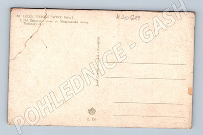 Pohlednice Tatraný štít malovaný pohled (M20681)
